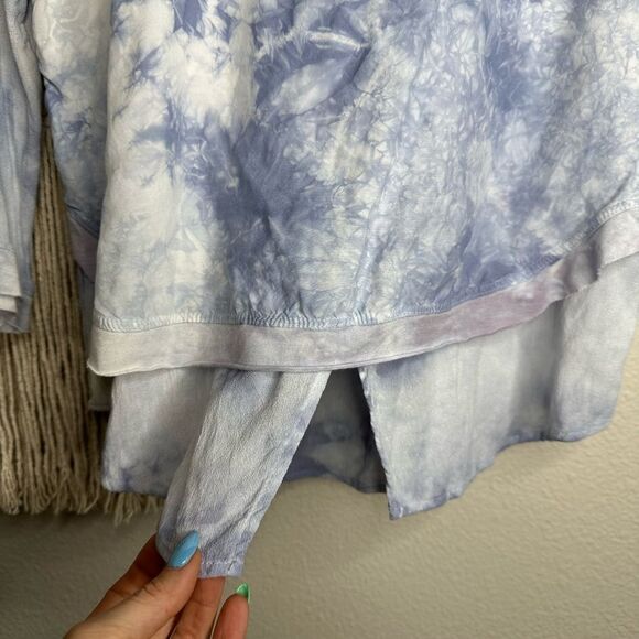 Ethereal Los Angeles Blue Tie Dye Top S - Picture 3 of 7